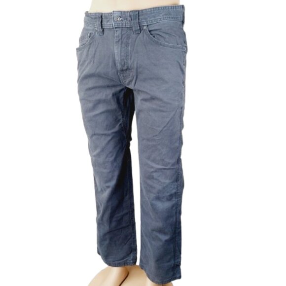 Prana Men's Grey Bronson Flannel Lined Hiking Outdoor Trouser Pants Size 33x32